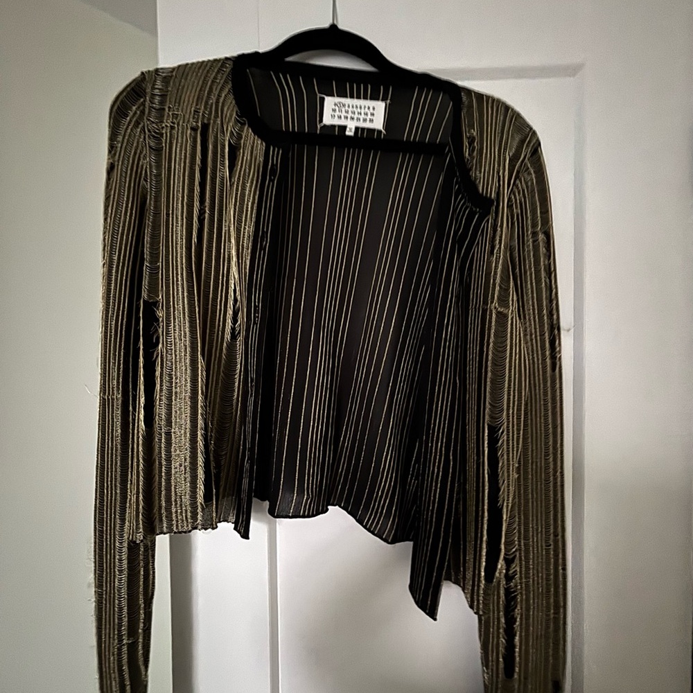 Maison Margiela Black and Gold Jacket